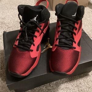 Jordan Kids Sneakers in Bold Red and Black